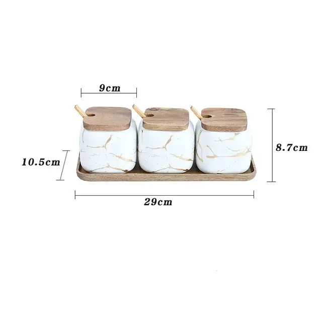 Ceramic Spice Kitchen Storage Organizer
