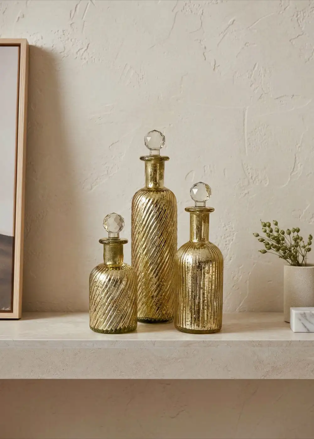 Rustic Glass Bottle Large