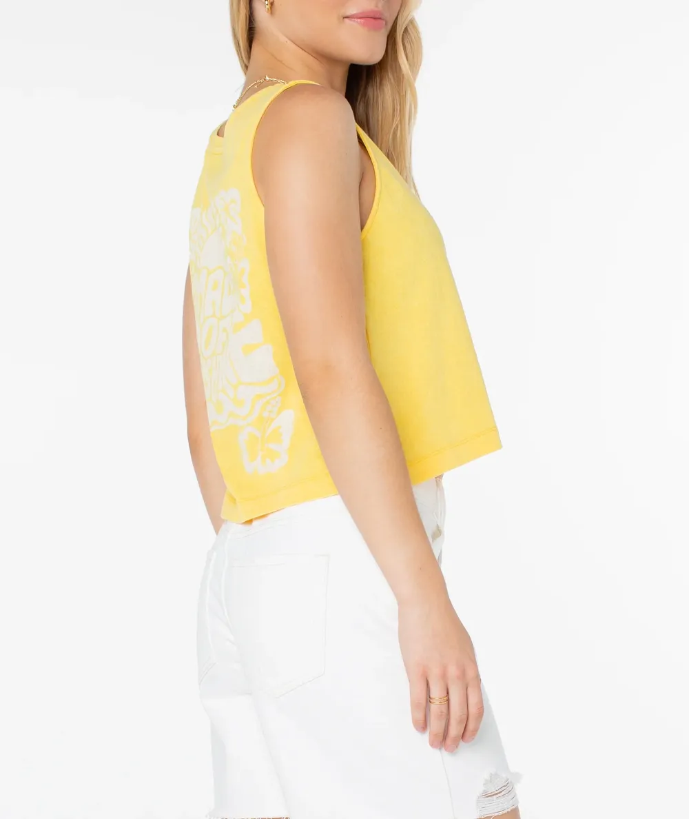 Loose Cartoon Print Round Neck Vest