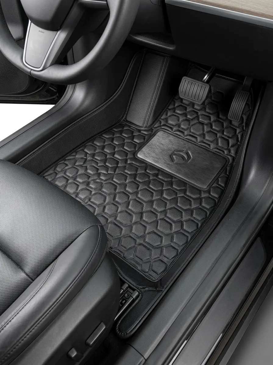 Classic Hexagon Embossed Car Floor Mats