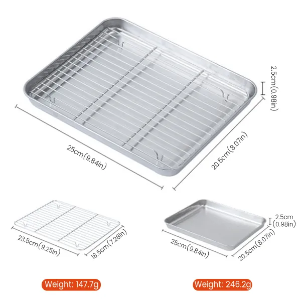Multi-Purpose Stainless Steel Baking Pan