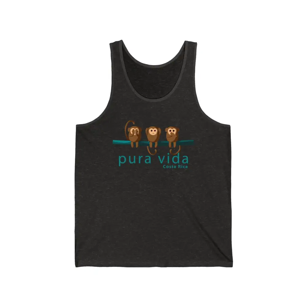Tropical Monkey Graphic Sleeveless Tank Top