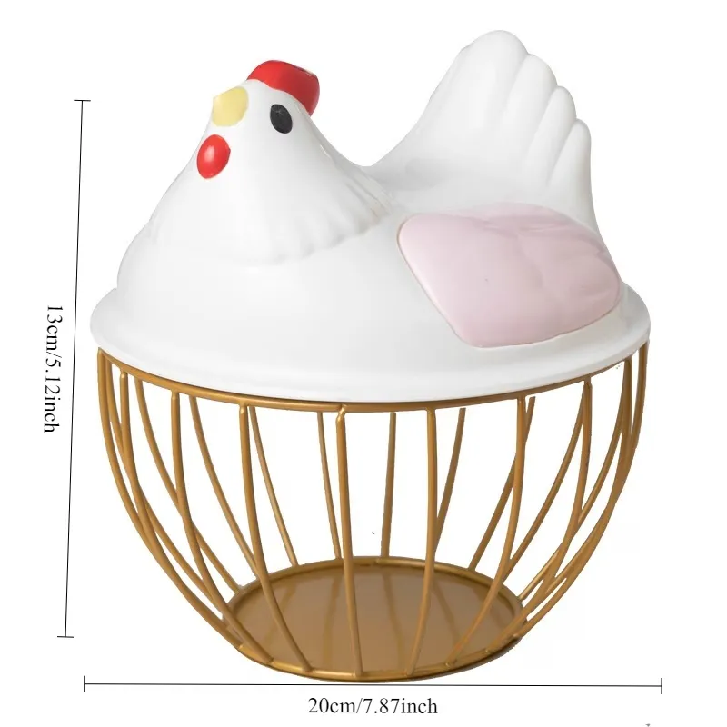 Hen-Shaped Egg Storage Basket