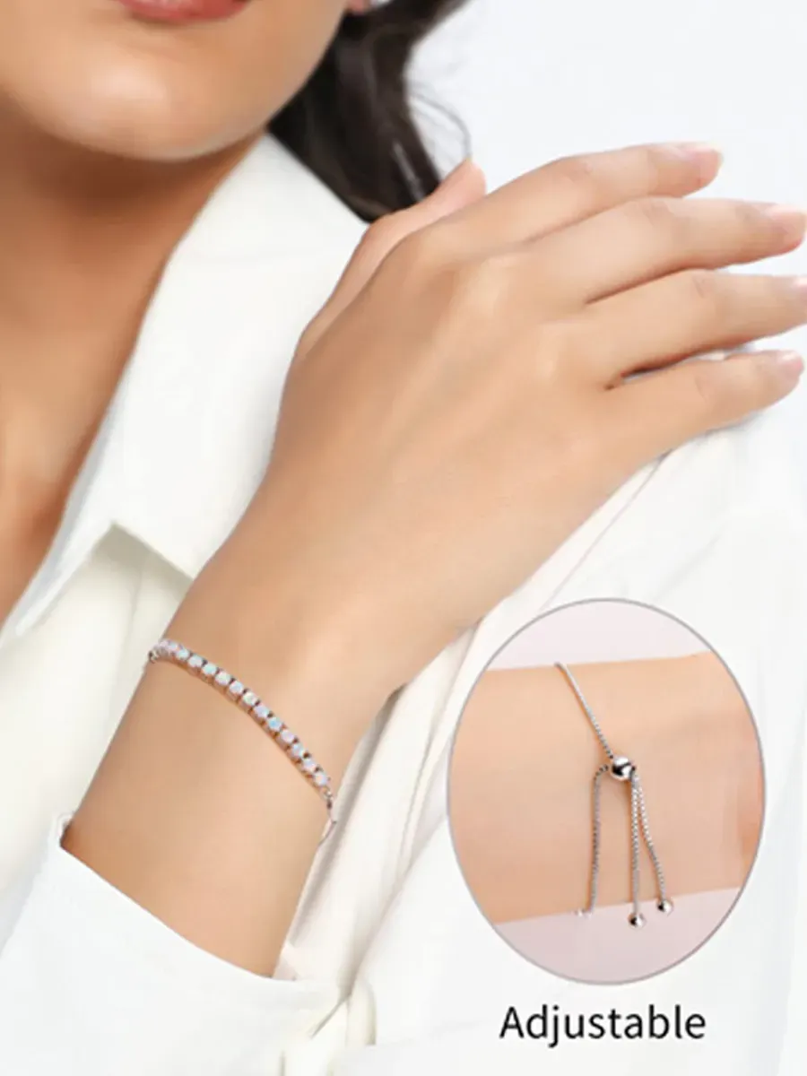 Emery Adjustable Colored Diamond Bracelet
