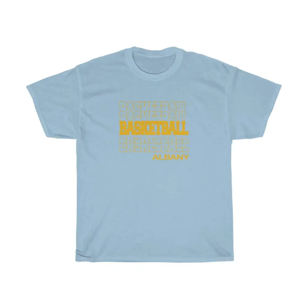 Basketball Albany in Modern Stacked Lettering
