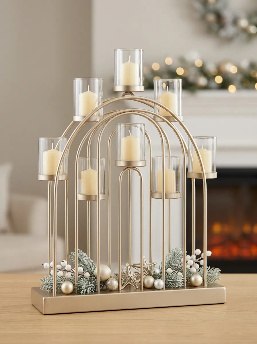 Arched Multi-Candle Holder Centerpiece