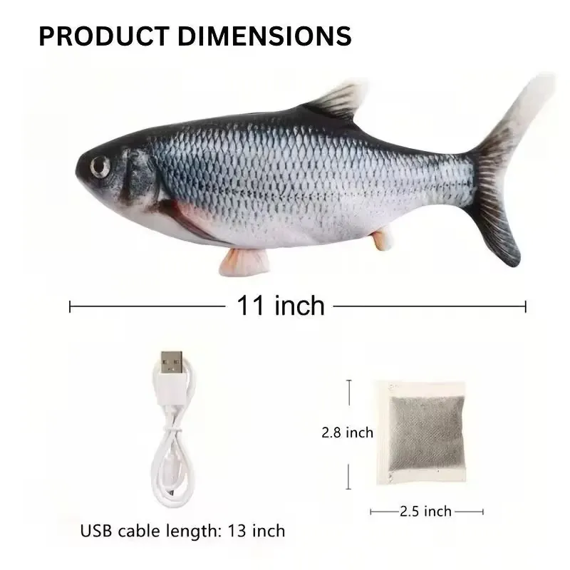 Electric Flopping Fish Cat Toy