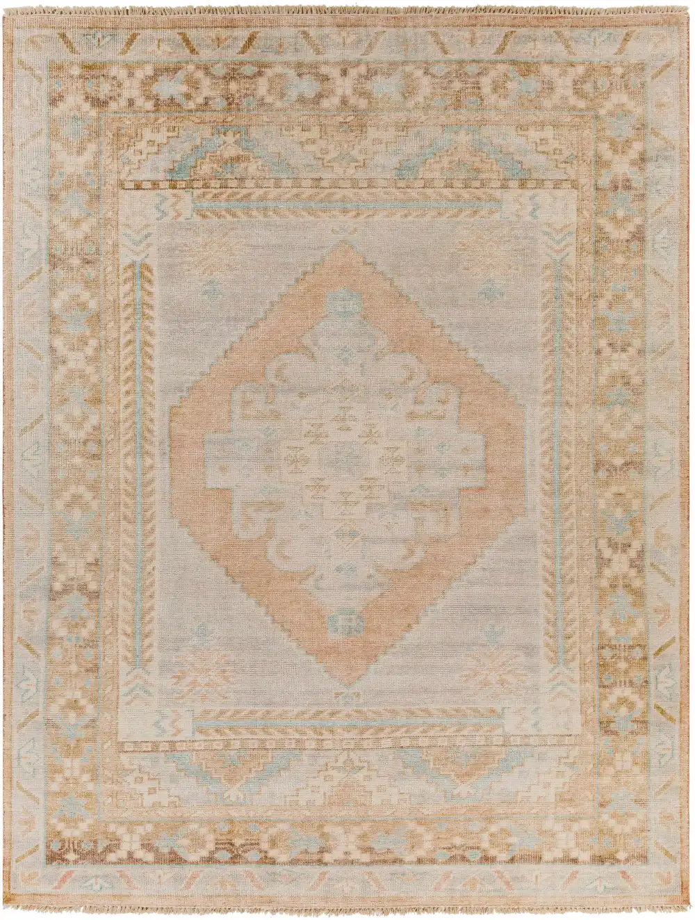 Traditional Hand Knotted Wool Area Rug