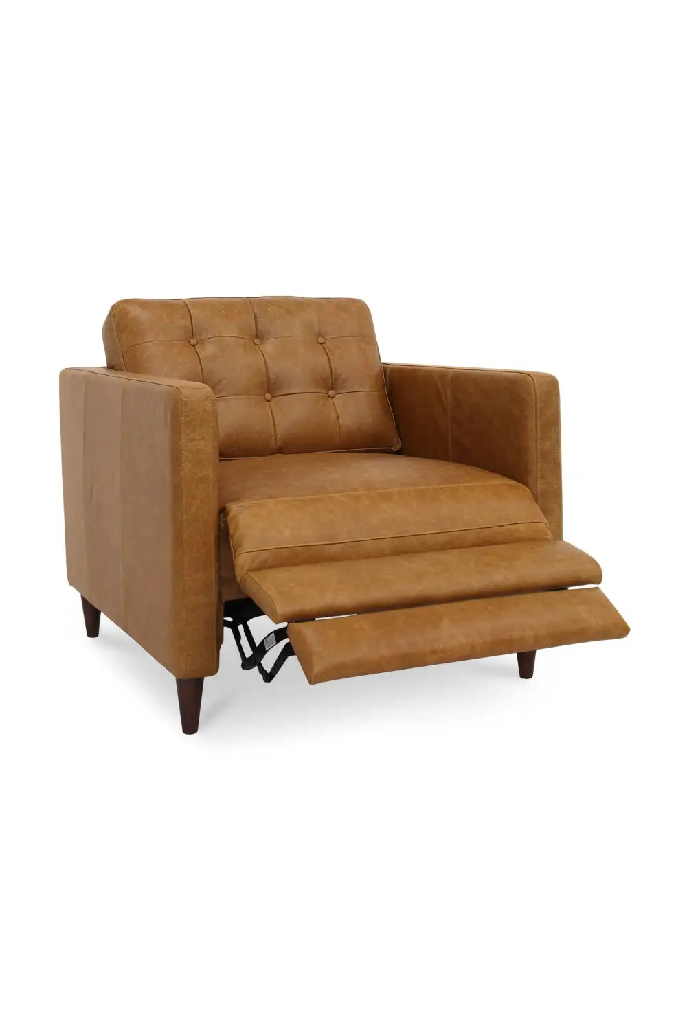 Mid-Century Leather Recliner Chair