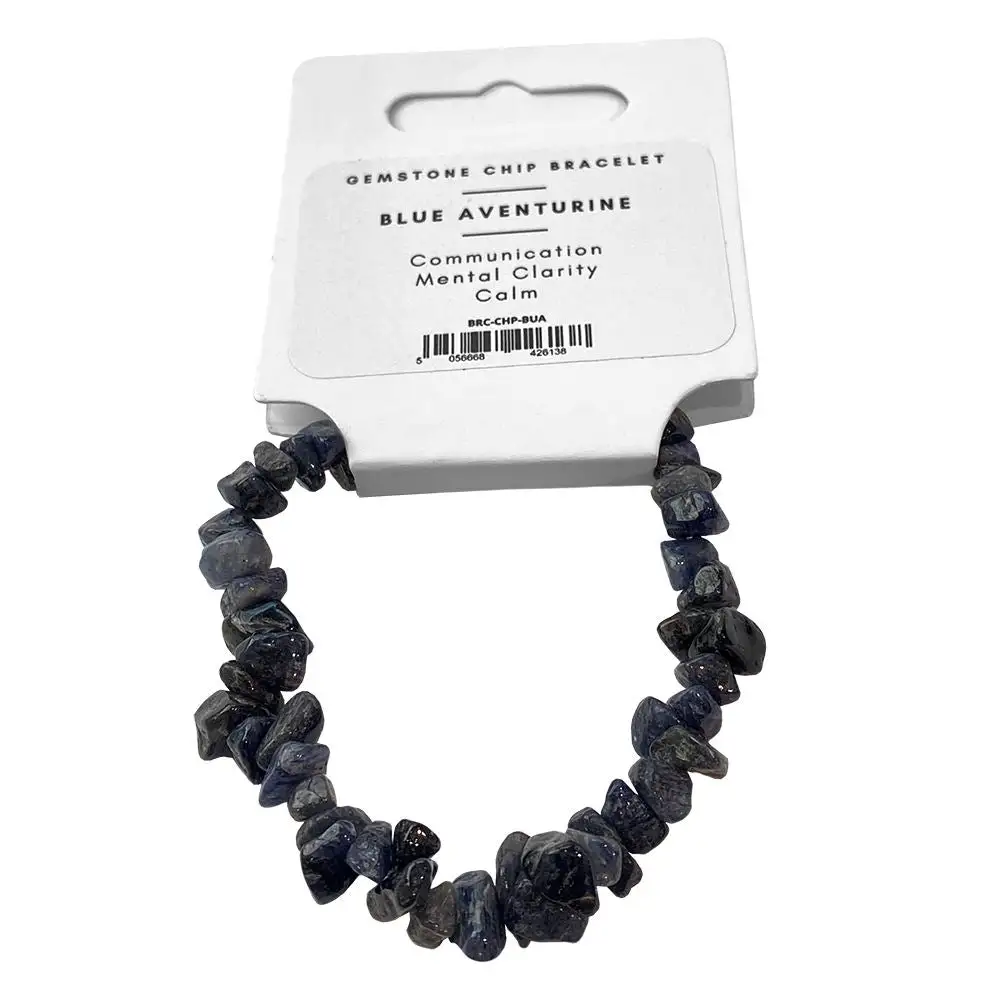 Chip-Stone Stretch Gemstone Crystal Bracelet