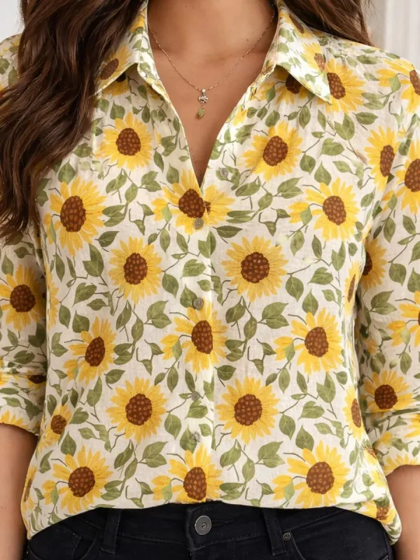 Vintage Sunflower Shirt