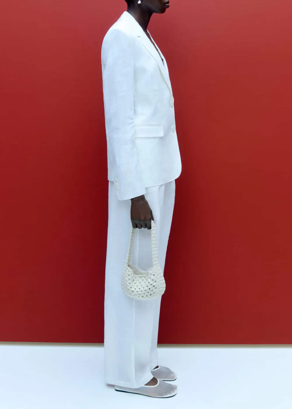 Linen Trousers With Darts