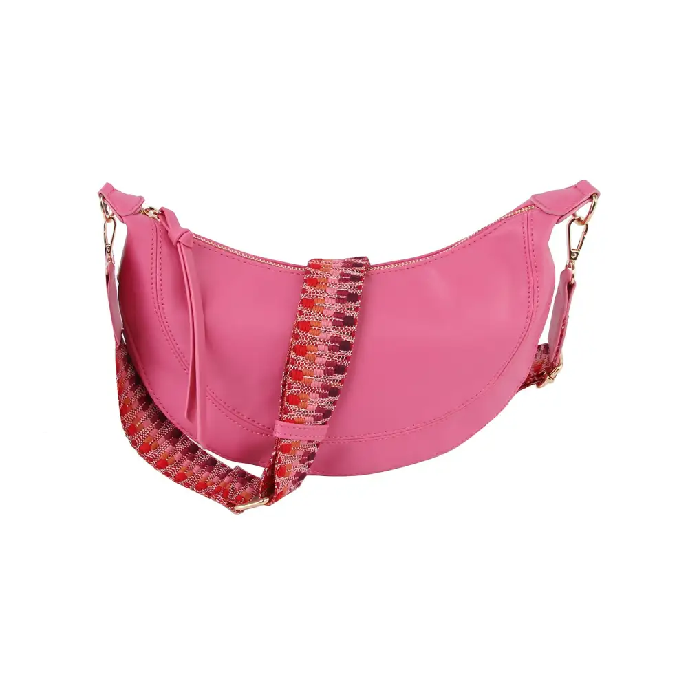 Timeless Detail Pocketed Faux Leather Crossbody Bag