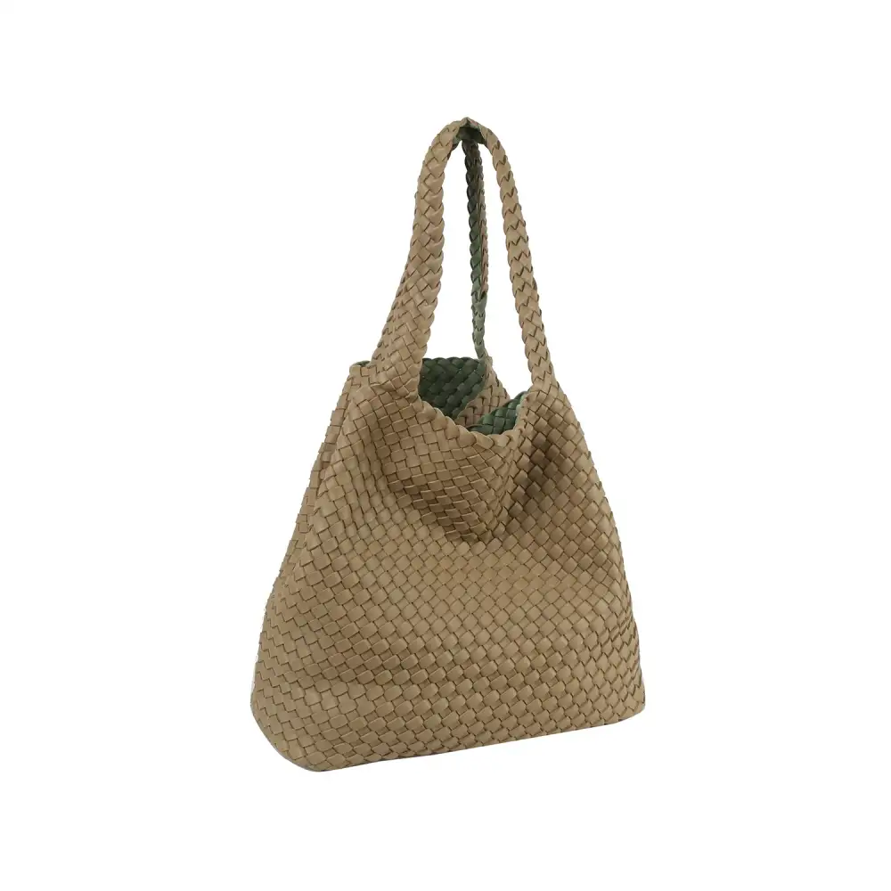 Woven Pouch Tote Bag
