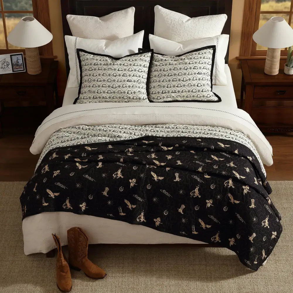 Coordinated Reversible Quilted Quilt Set