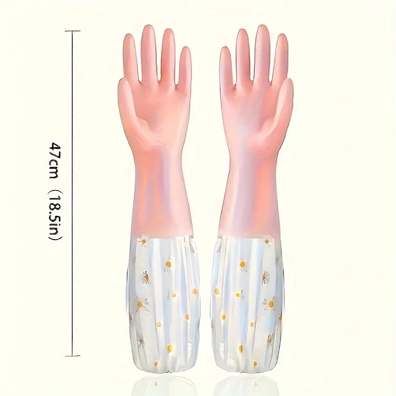 Daisy Print Dishwashing Gloves