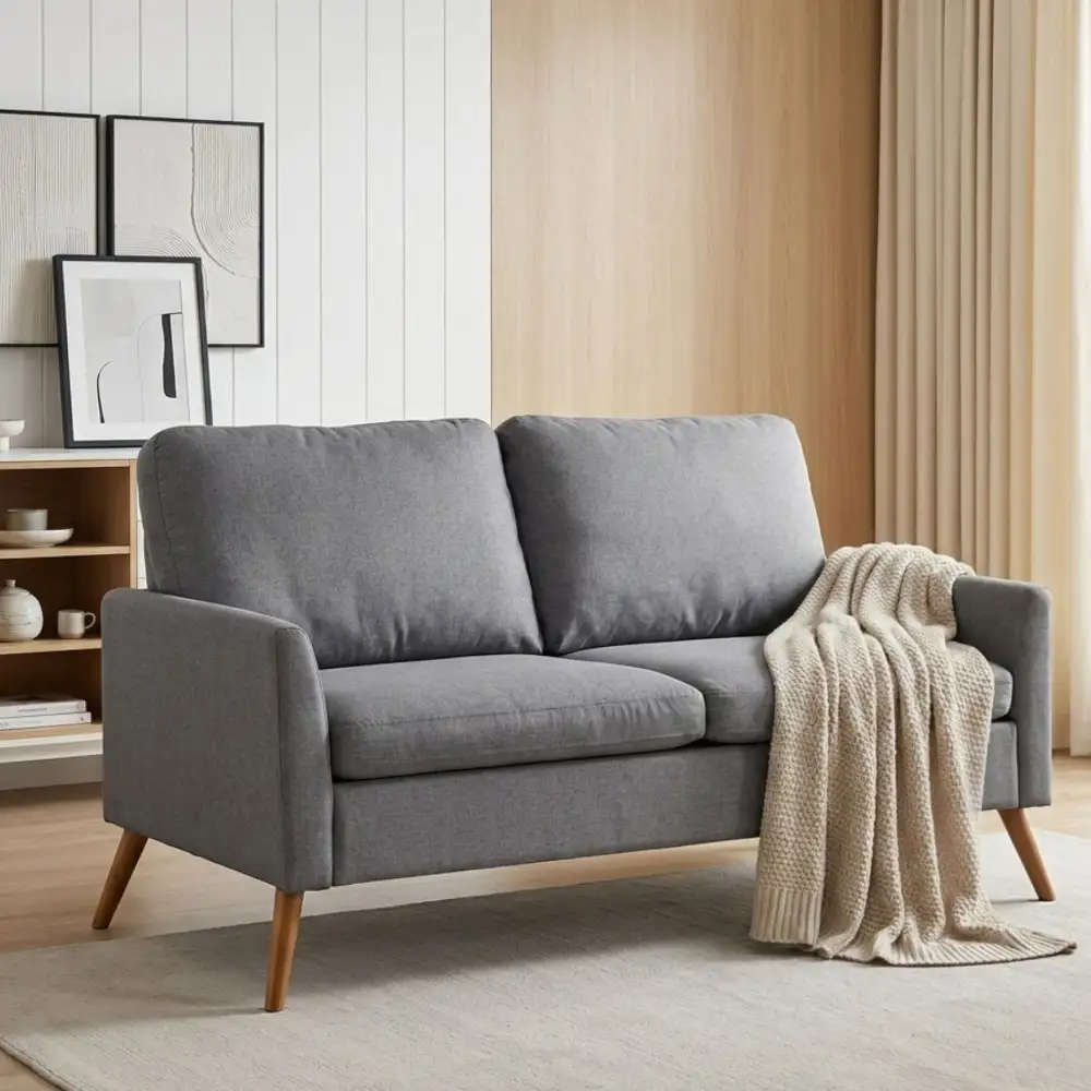 Linen Like Clean Line Sofa