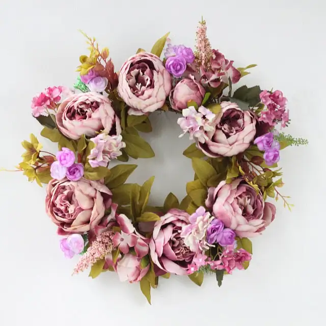 Floral Artificial Round Decorative Botanical Accent