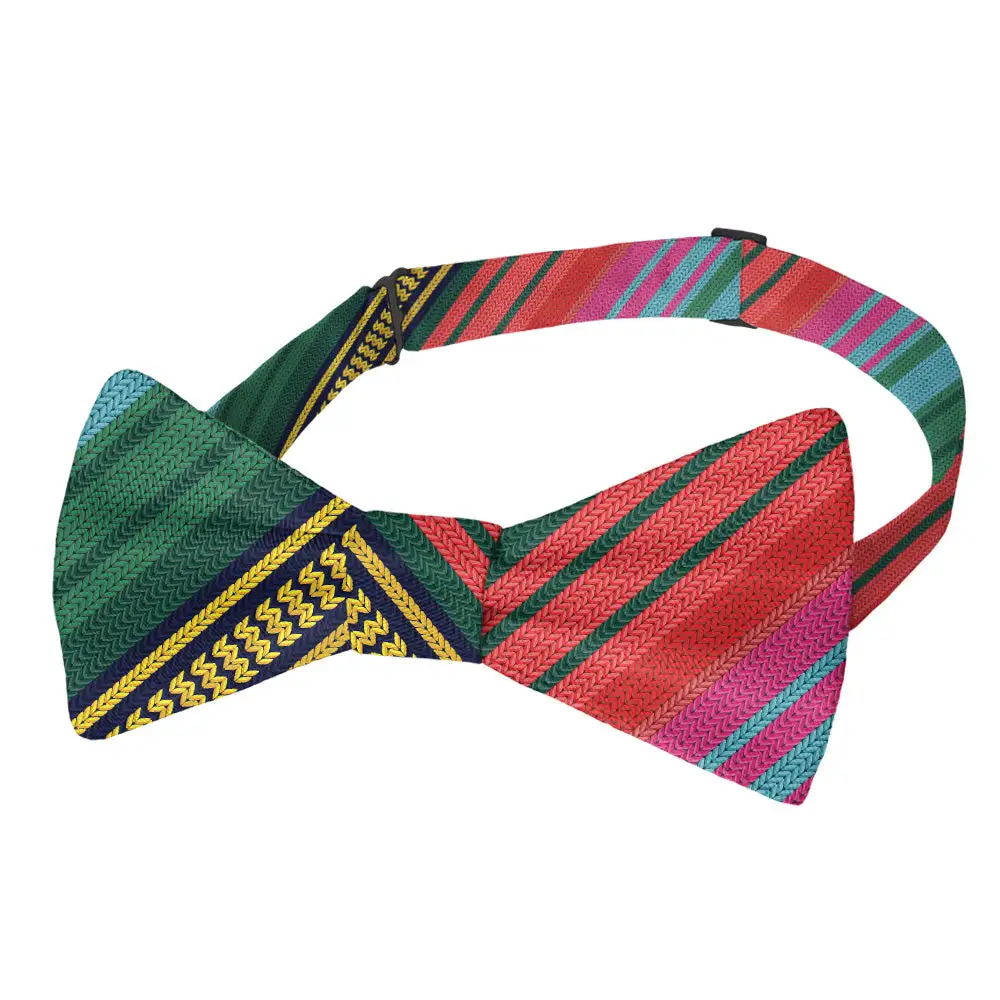 Saltillo Stripe Motif Bow Tie