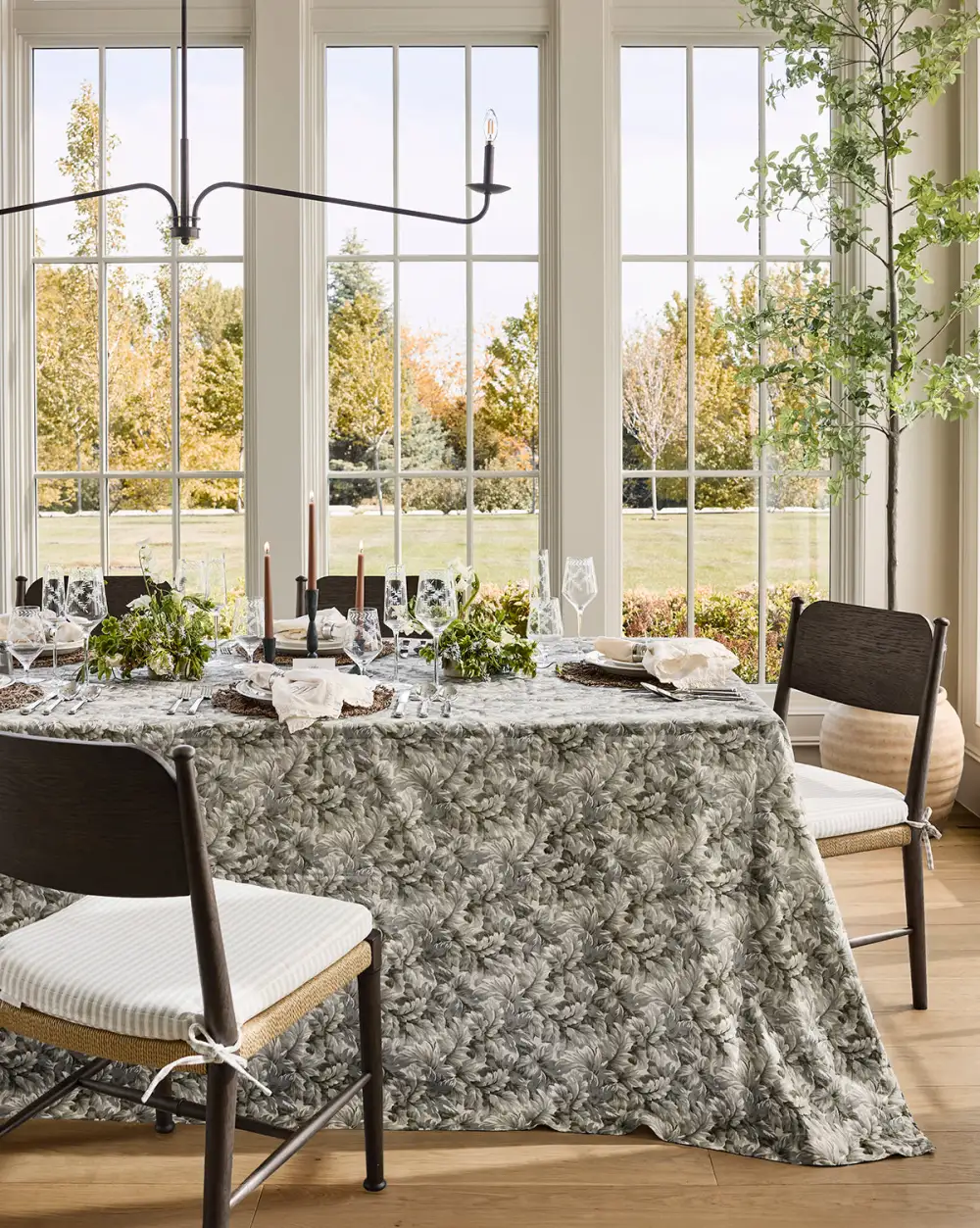 Botanical Linen Tablecloth