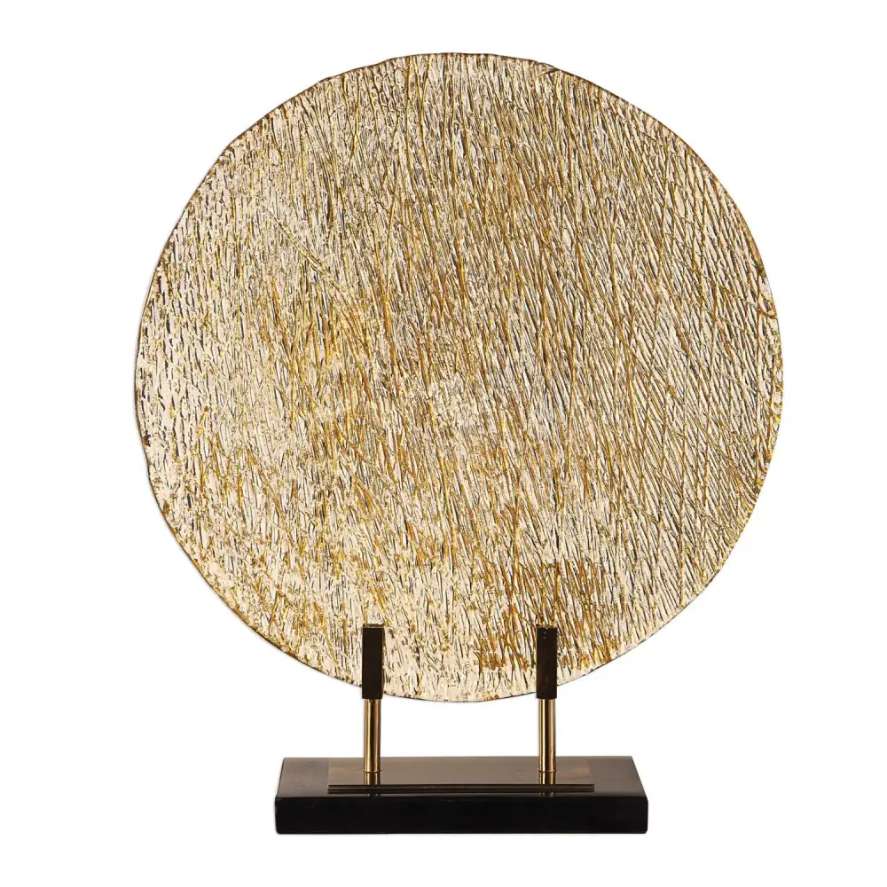 Round Rippled Art Glass Charger