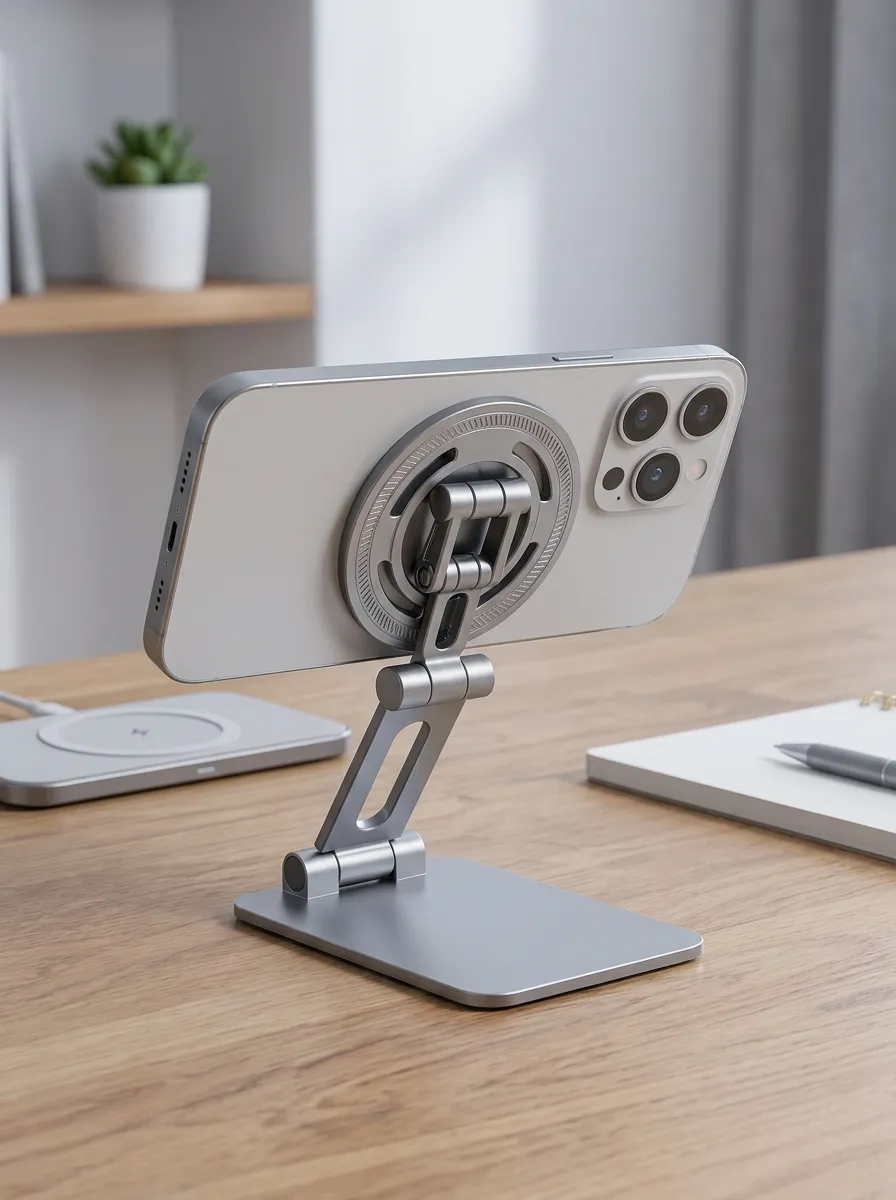 Magnetic Foldable Aluminum Phone Stand