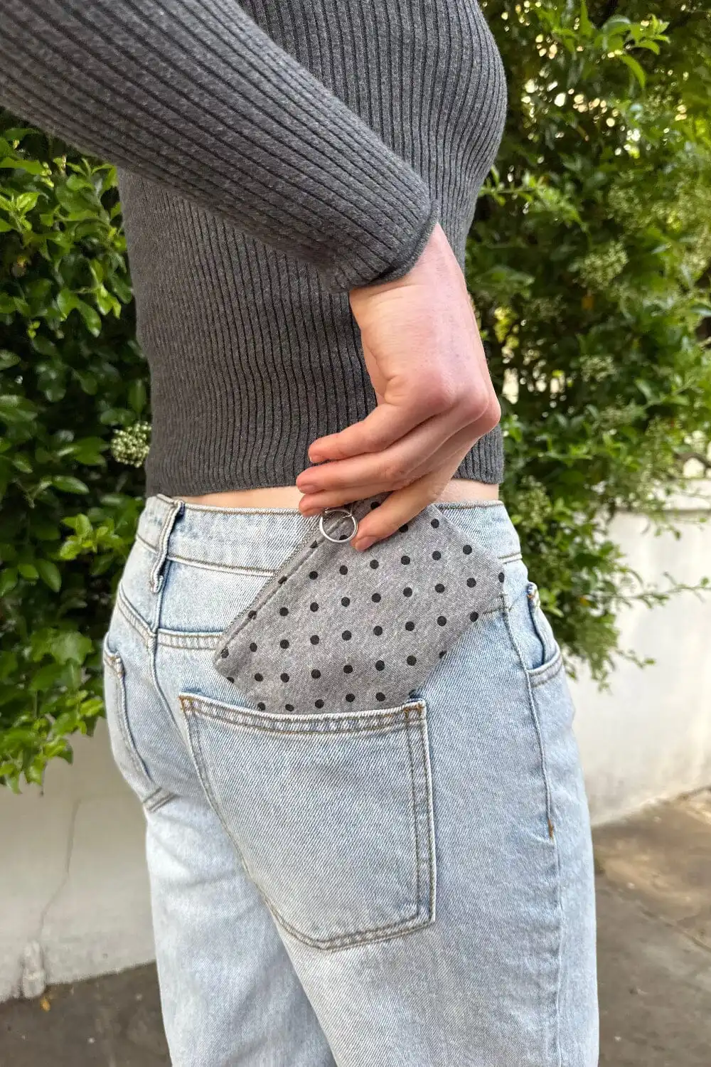Women’s Black Polka Dot Coin Purse