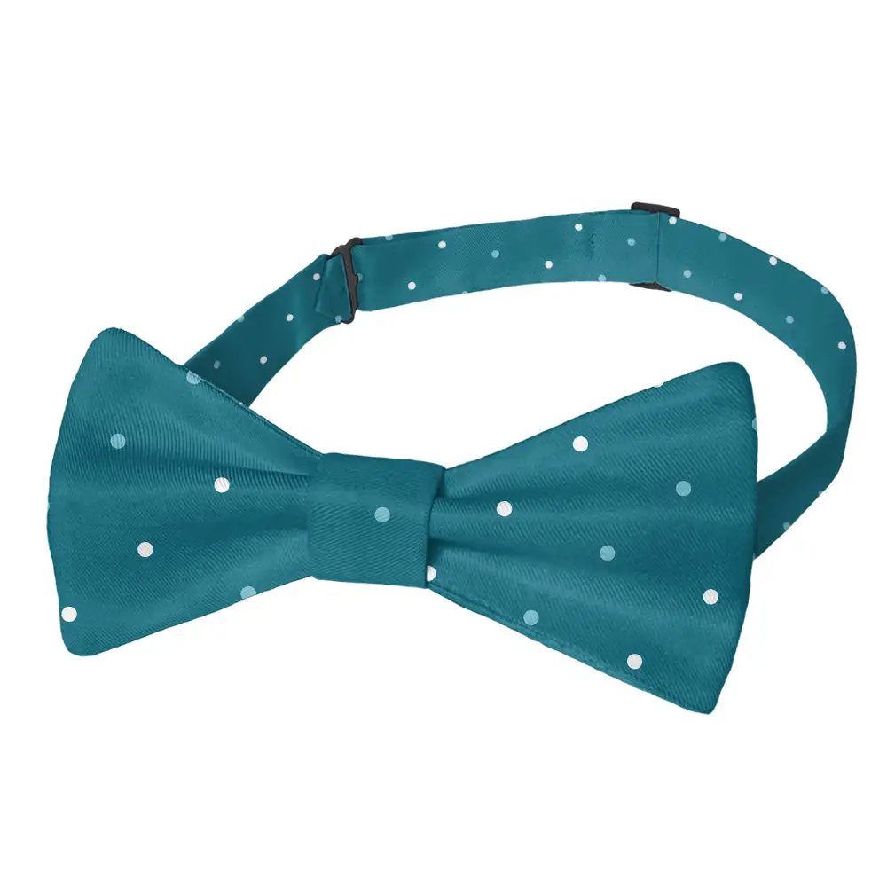 Three Color Dots Motif Bow Tie