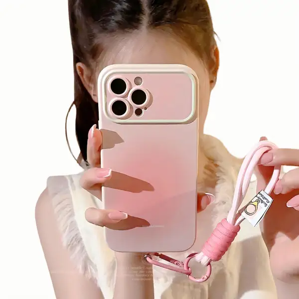 Gradient Wrist Strap Phone Case