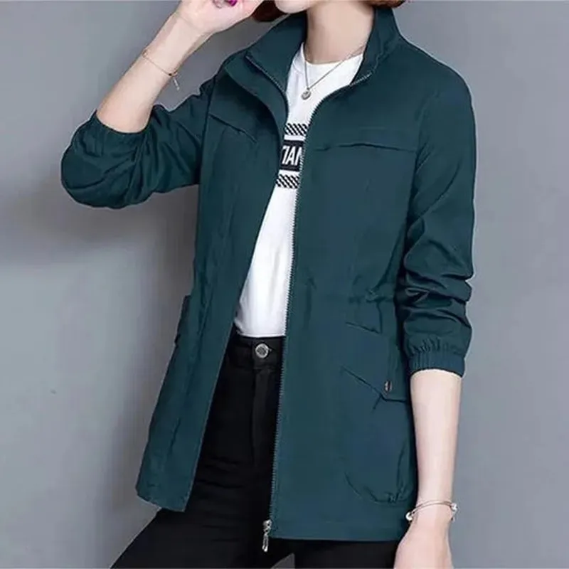 Relaxed Fit Waterproof Trench Coat