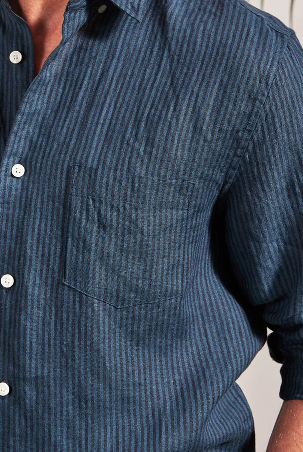 Soft Linen Blend Casual Long Sleeve Shirt