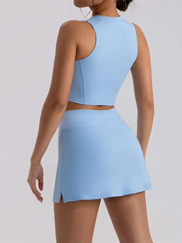 Collared Fitted Vest Top