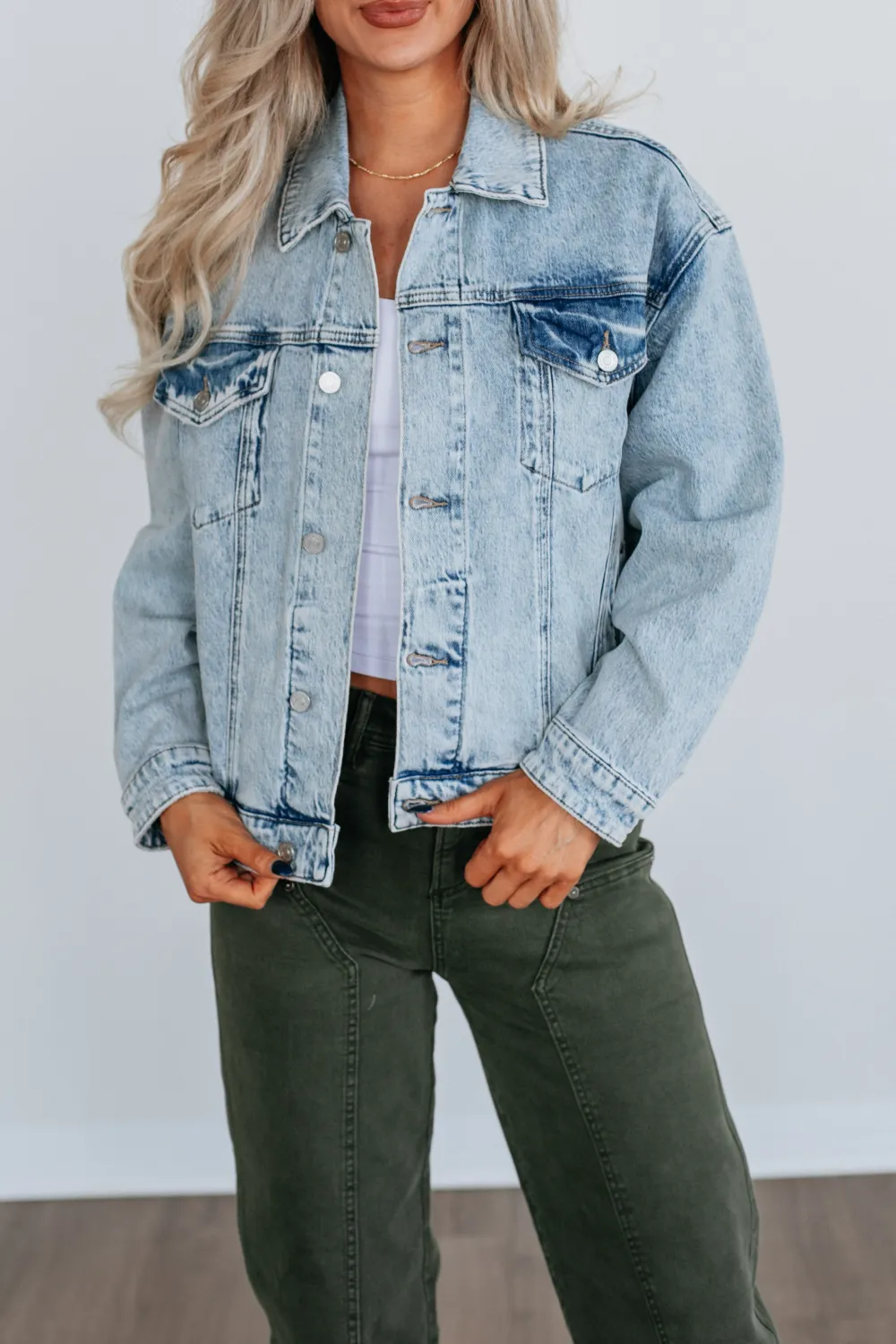 Chest-Pocket Denim Jacket