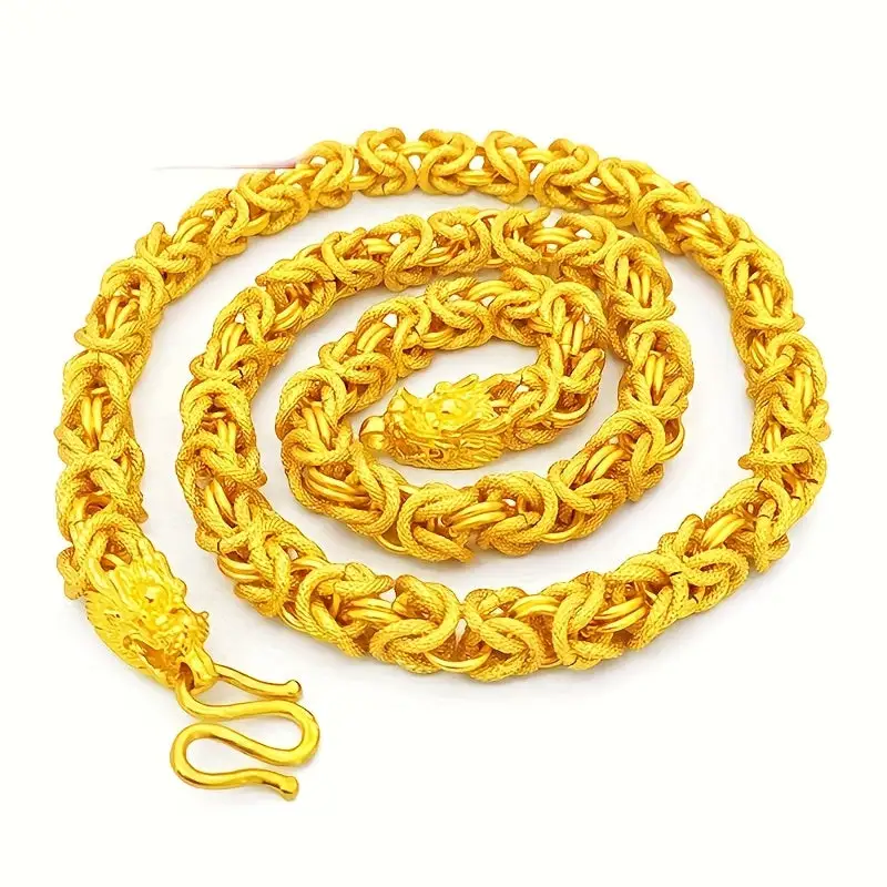 Copper Dragon Men's Necklace
