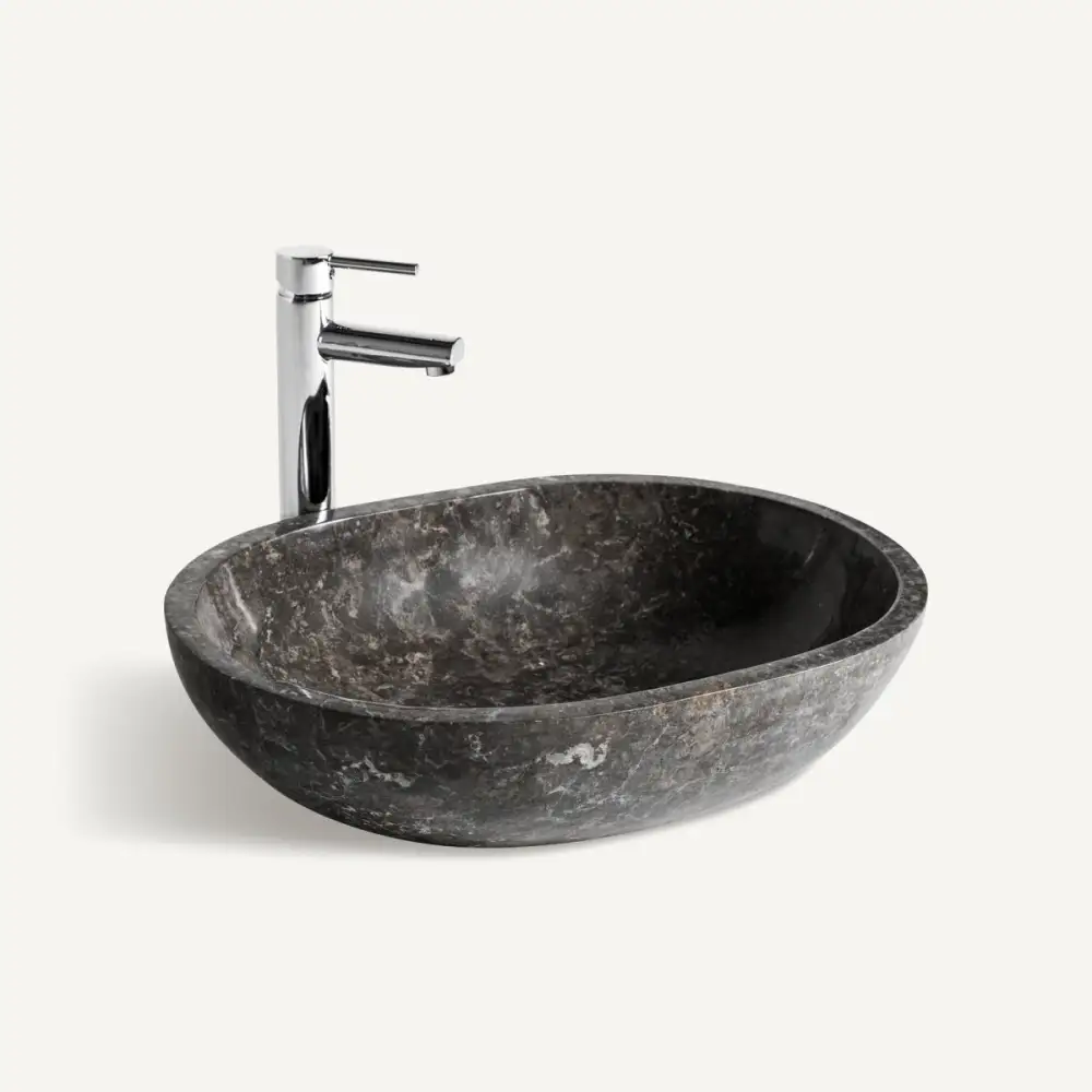 Gray Marble Vessel Sink