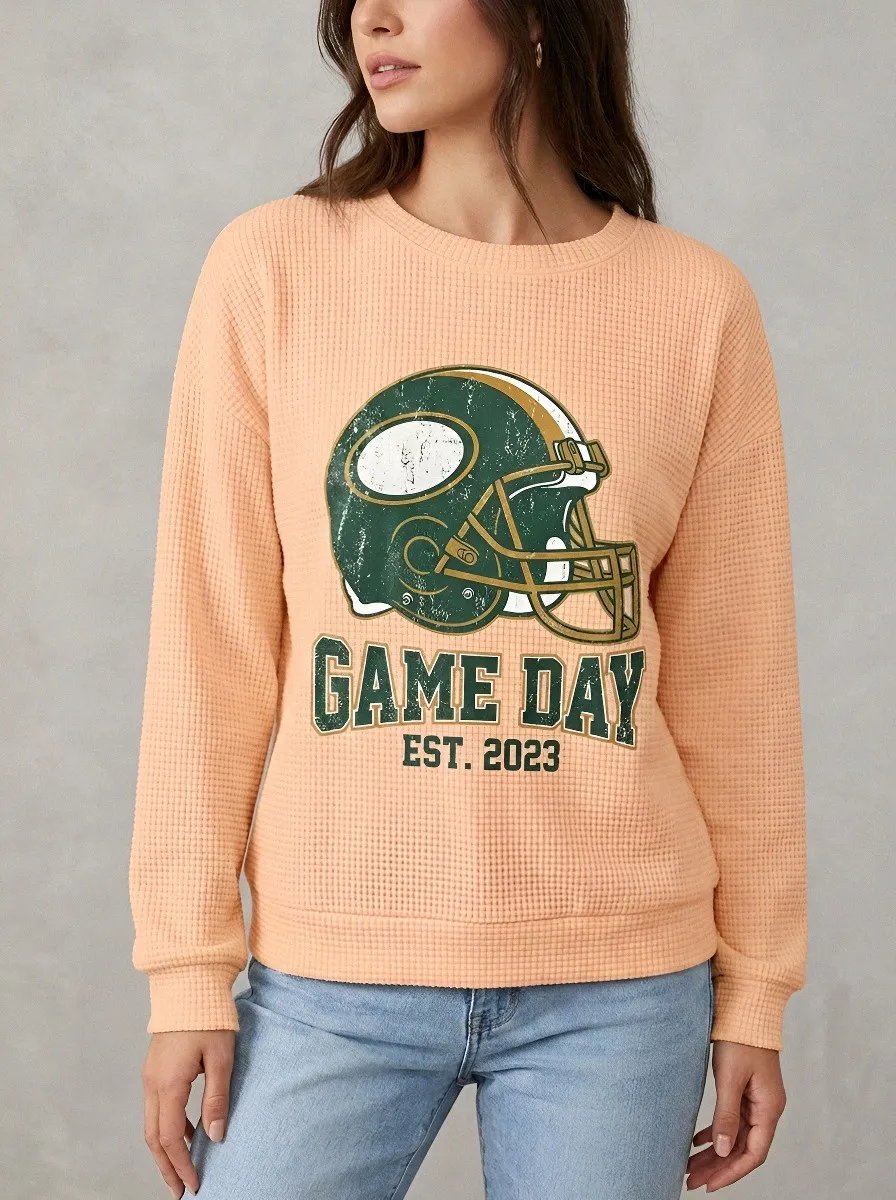 Football Graphic Casual Hoodie