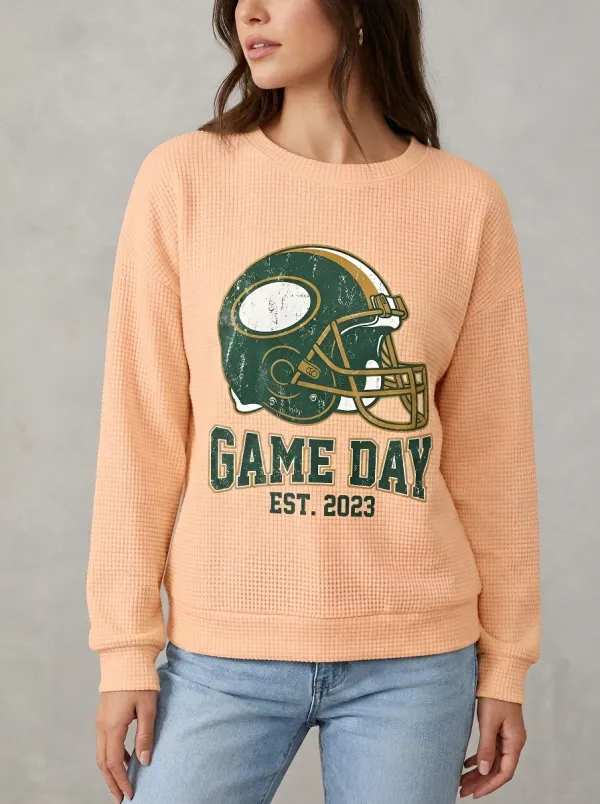 Football Graphic Casual Hoodie