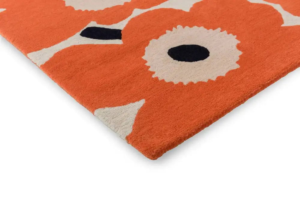 Wool Tufted Floral Area Rug