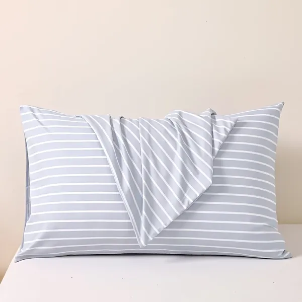 2 Pcs Minimalist Striped Pillow Cover