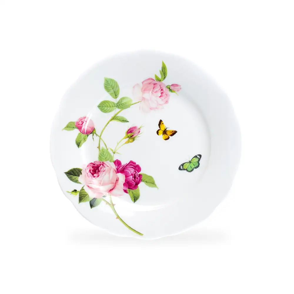 Refined Rose Bone China Dessert Plate