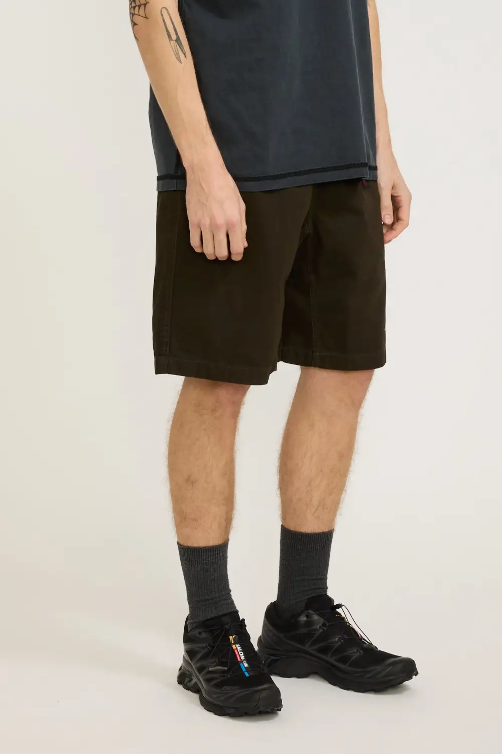 Dark Brown Casual Short Pants