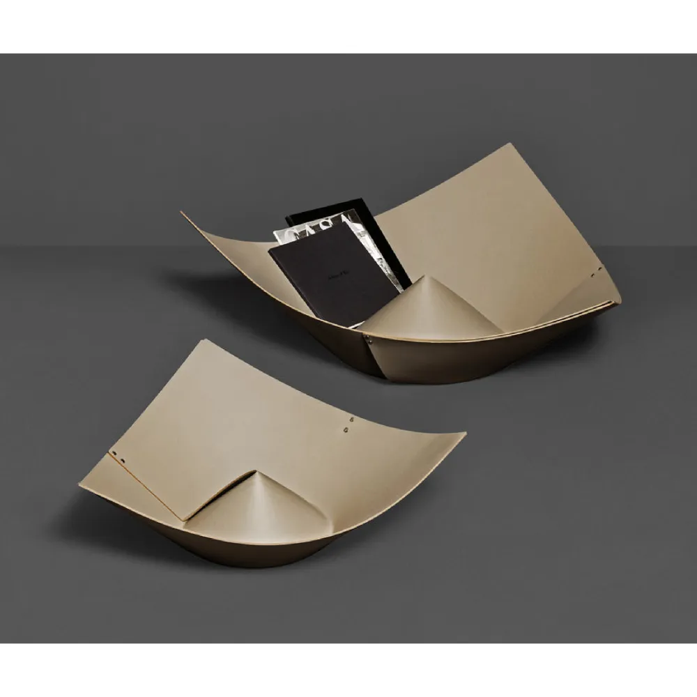 Hat-Inspired Leather Basket