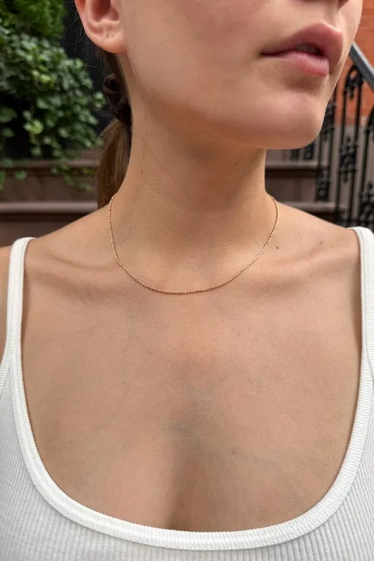 Gold Faux Pearl Necklace