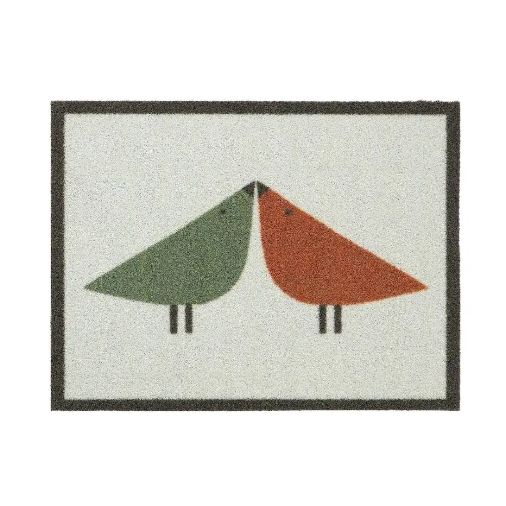 Kissing Bird Nylon Outdoor Door Mat
