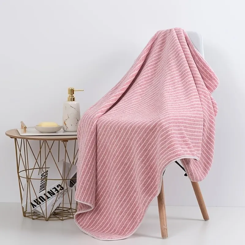 Absorbent Striped Bath Towel