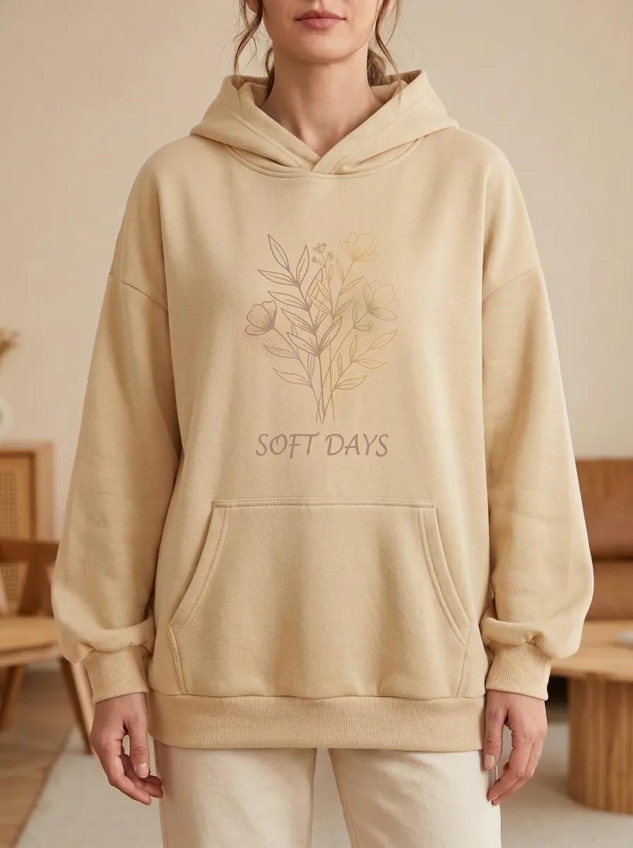Botanical Flower Hoodie