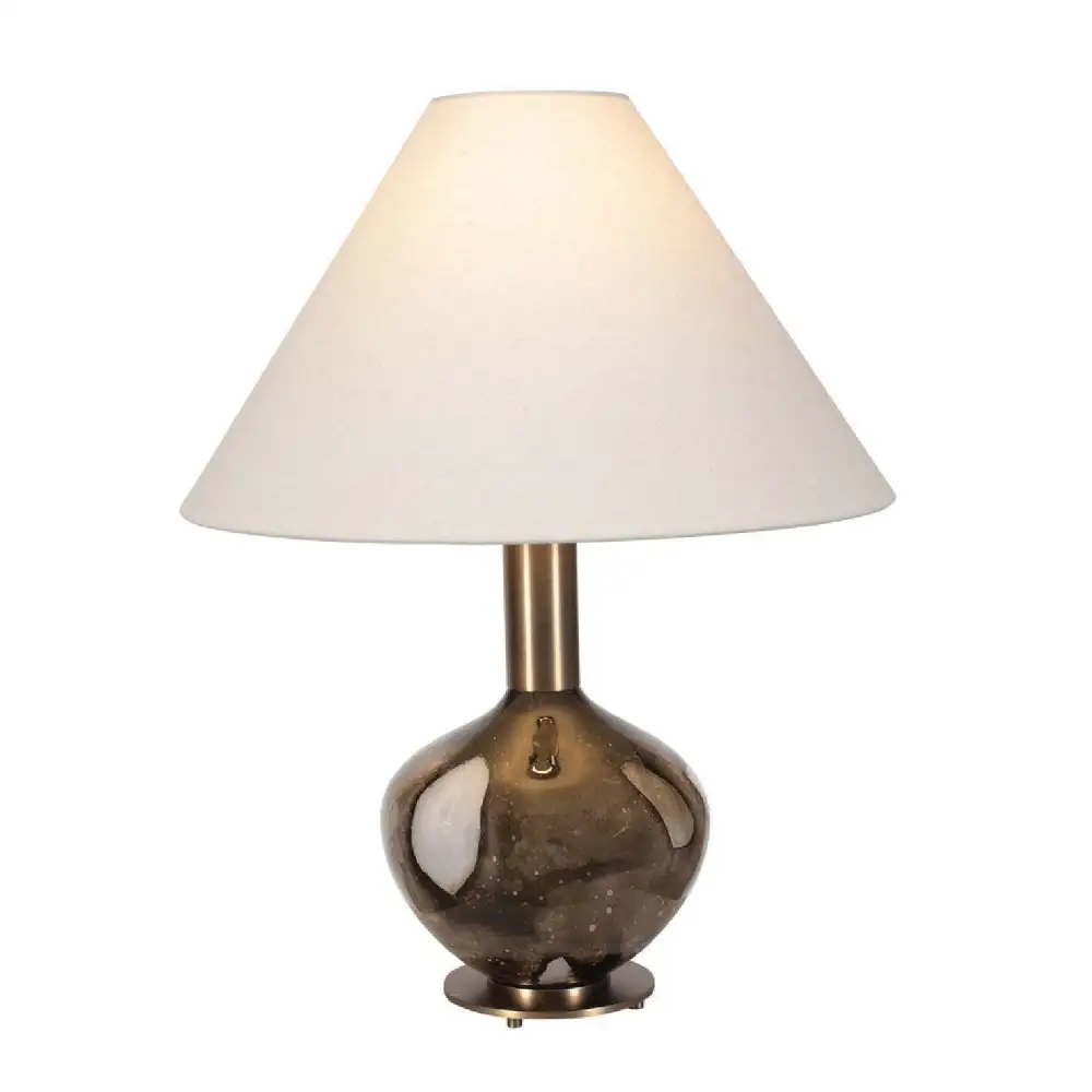 Patterned Glass Table Lamp