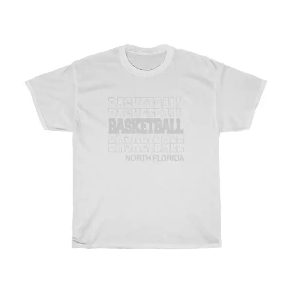 Basketball North Florida in Modern Stacked Lettering