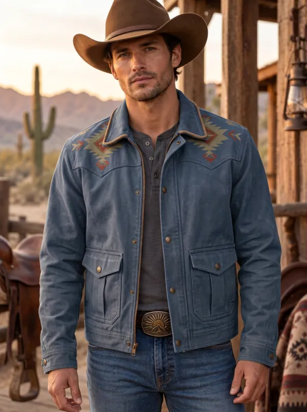 Western Trail Southwestern Style Men's Western Jacket