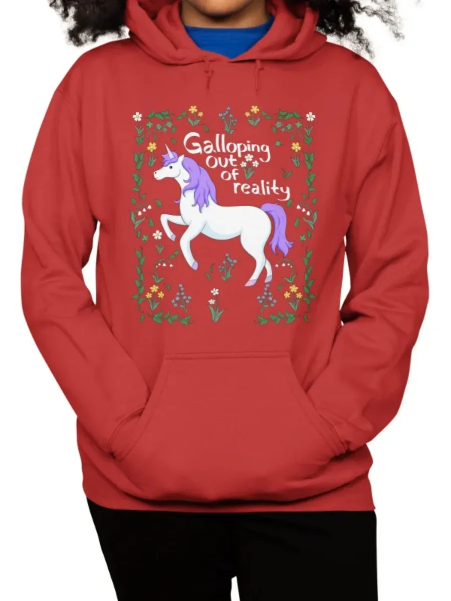 Cute Floral Unicorn Hoodie